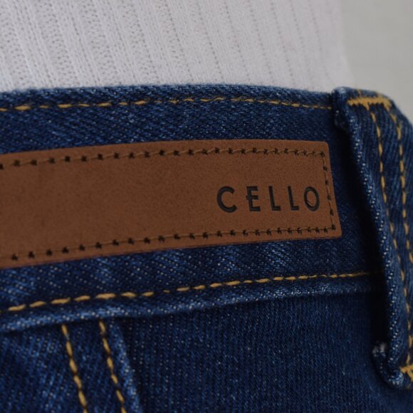 NWT Cello Dark Wash High Rise Wide Leg Carpenter Jeans size 5 - Picture 10 of 11